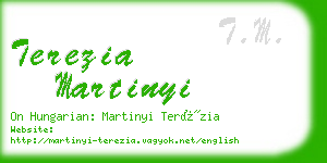 terezia martinyi business card